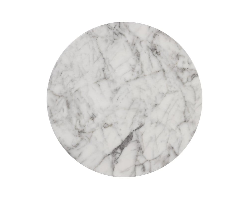 Sunpan - MIXT Goya End Table - Marble Look - White - 106284 view 3