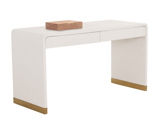 Sunpan - MIXT Ilona Desk - Oyster Shagreen - 109022 view 1