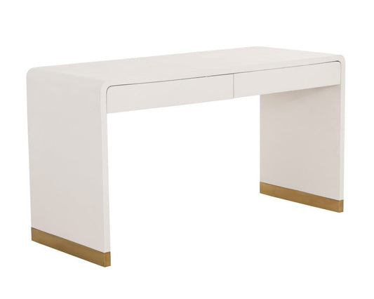 Sunpan - MIXT Ilona Desk - Oyster Shagreen - 109022 view 2