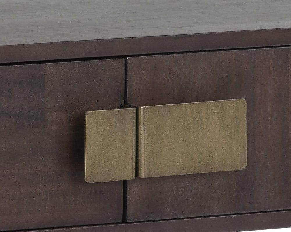 Sunpan - MIXT Jade Console Table - Antique Brass - Dark Mango - 102984 view 6