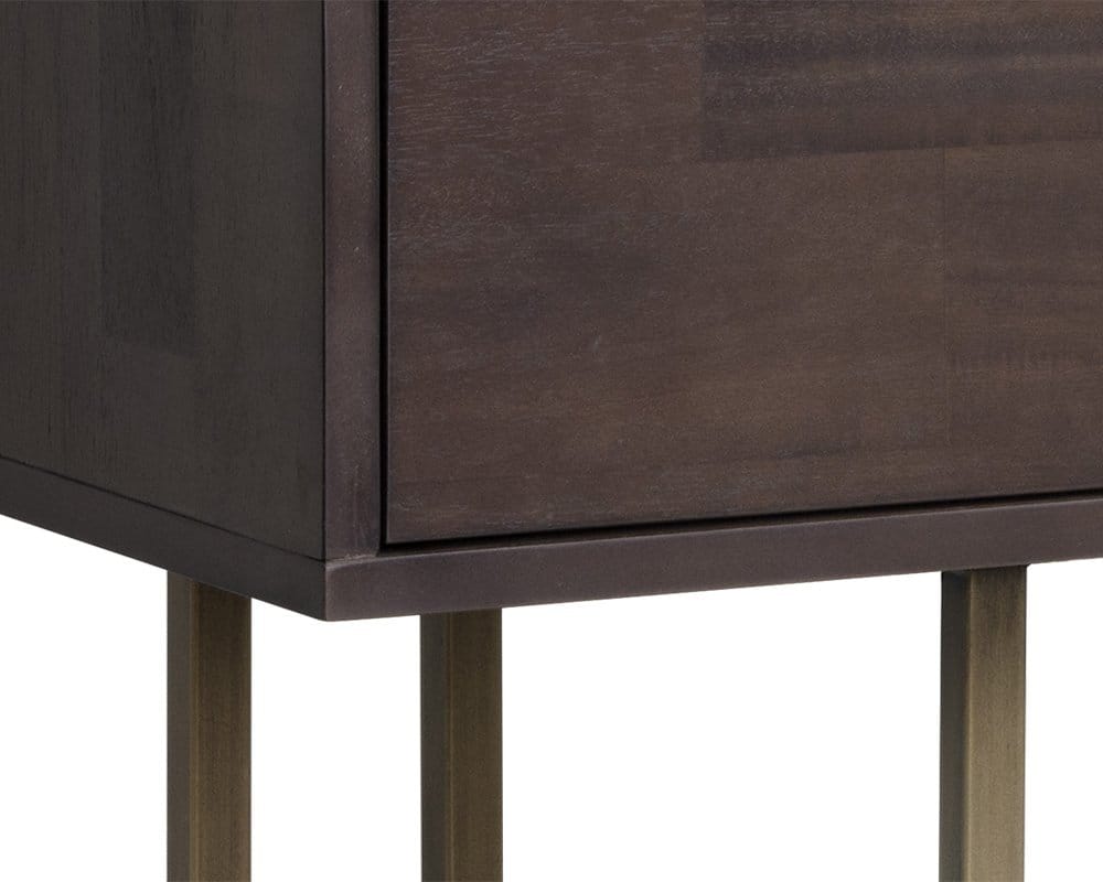 Sunpan - MIXT Jade Console Table - Antique Brass - Dark Mango - 102984 view 7
