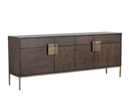 Sunpan - MIXT Jade Sideboard - Antique Brass - Dark Mango - 102927 view 2