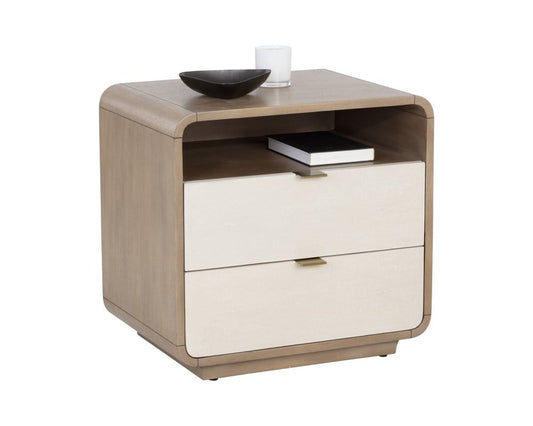 Sunpan - MIXT Kayden Nightstand - Oyster Shagreen - 107821 view 1