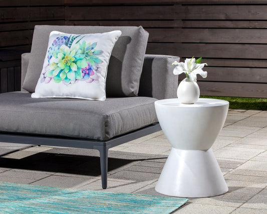 Sunpan - MIXT Logan End Table - White - 58016_CLOSEOUT view 2