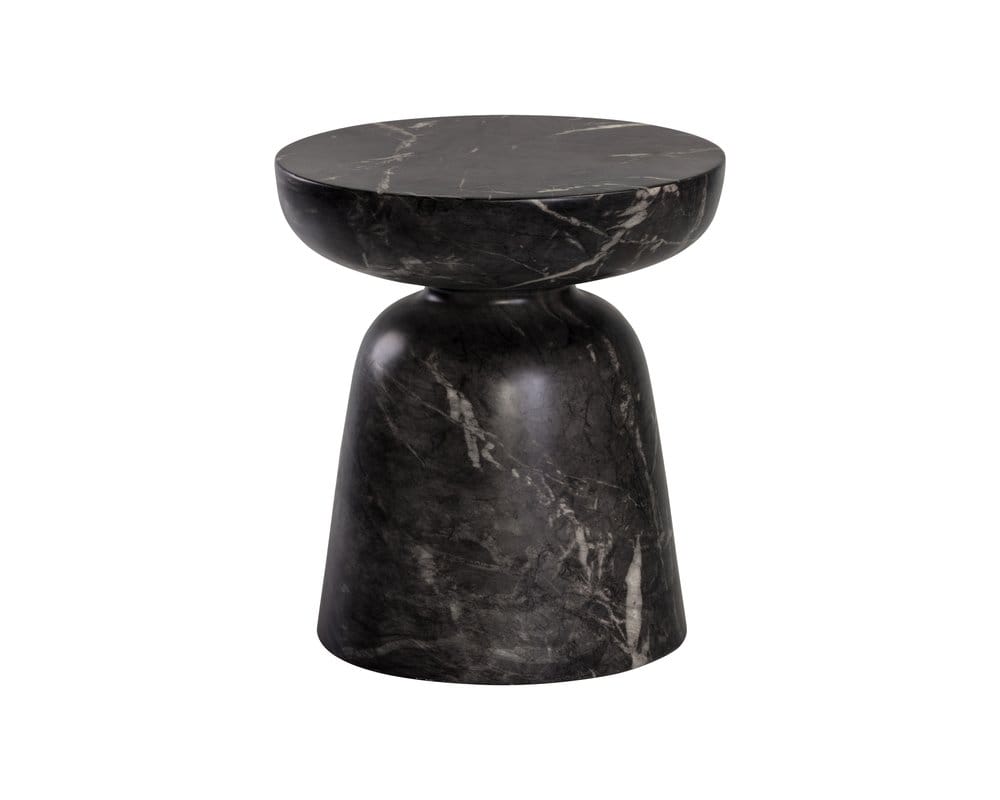 Sunpan - MIXT Lucida End Table - Marble Look - Black - 105011 view 1