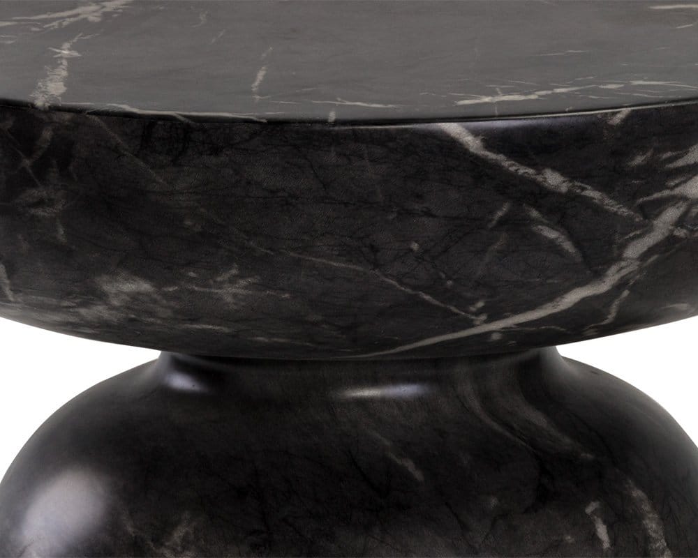 Sunpan - MIXT Lucida End Table - Marble Look - Black - 105011 view 4