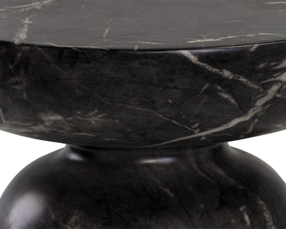 Sunpan - MIXT Lucida End Table - Marble Look - Black - 105011 view 4