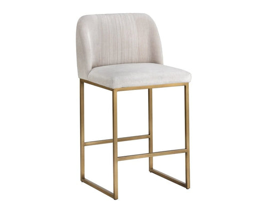 Sunpan - MIXT Nevin Counter Stool - Polo Club Muslin - 105088 view 1