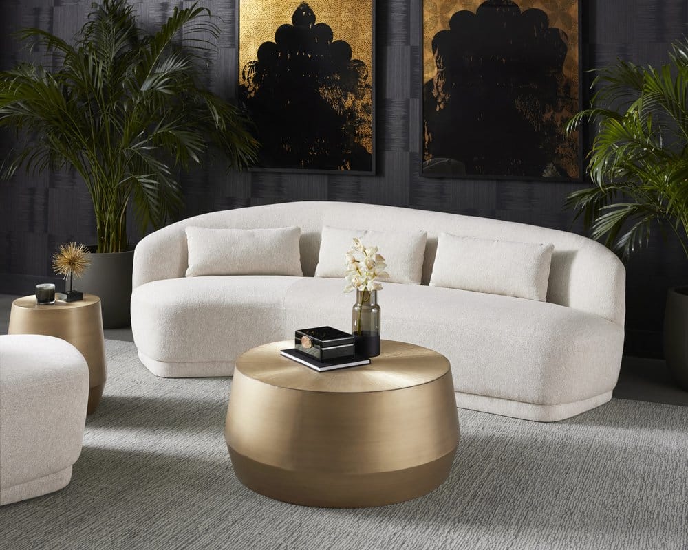Sunpan - MIXT Soraya Sofa - Dove Cream - 107451 view 4