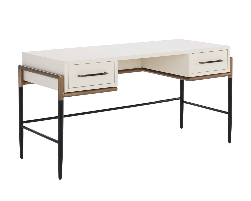 Sunpan - MIXT Weldrick Desk - Oyster - 110814 view 2
