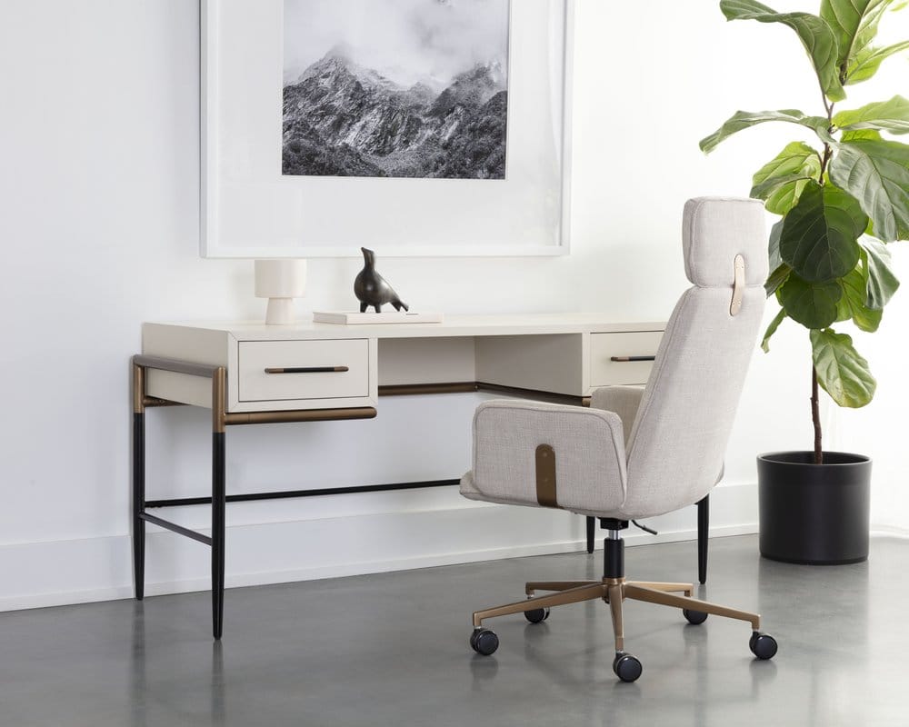 Sunpan - MIXT Weldrick Desk - Oyster - 110814 view 6