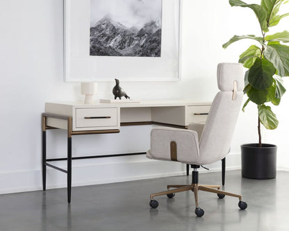Sunpan - MIXT Weldrick Desk - Oyster - 110814 view 6
