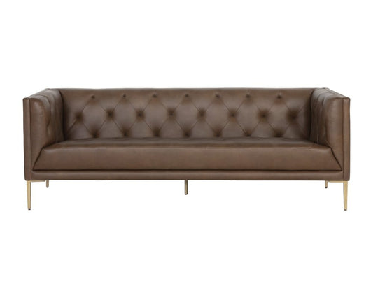 Sunpan - MIXT Westin Sofa - Vintage Caramel Leather - 106287 view 2