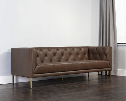 Sunpan - MIXT Westin Sofa - Vintage Caramel Leather - 106287 view 3