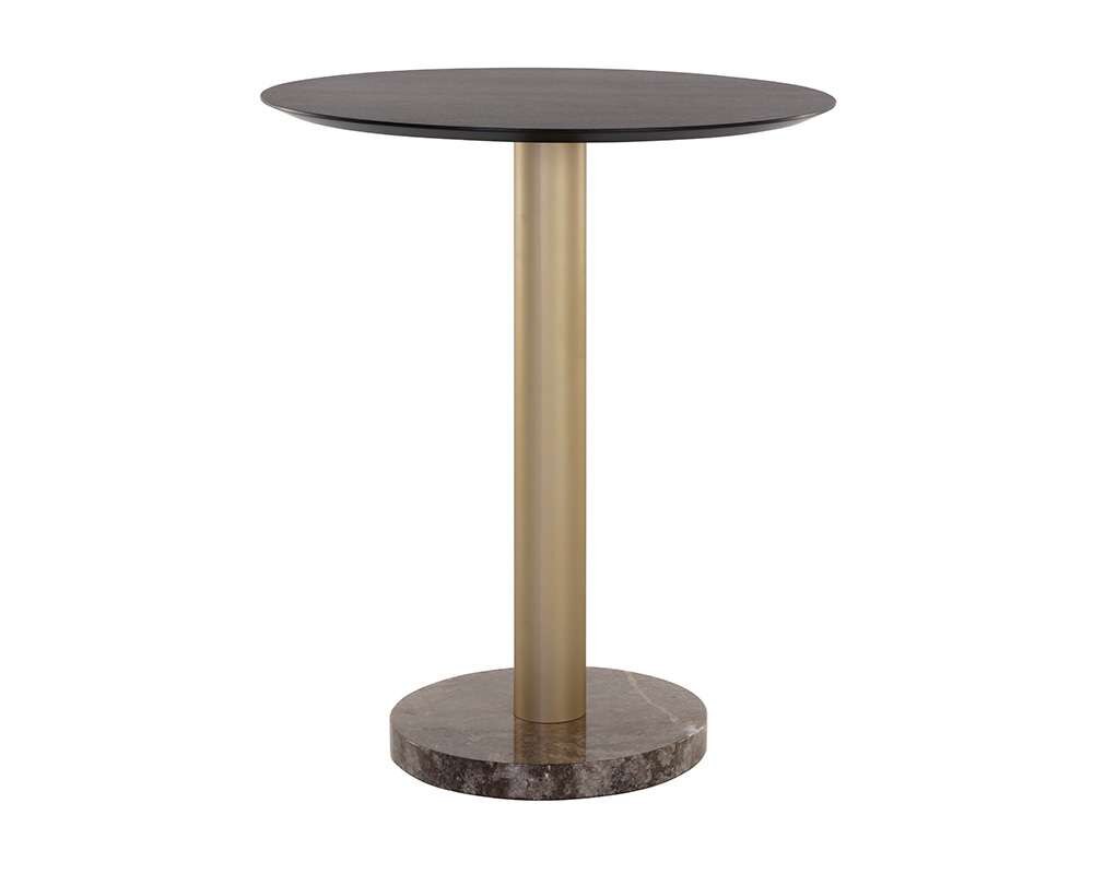 Sunpan - Artezia Monaco Bar Table - Gold - Grey Marble / Charcoal Grey - 108669 veiw 2