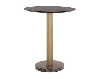 Sunpan - Artezia Monaco Bar Table - Gold - Grey Marble / Charcoal Grey - 108669 veiw 2