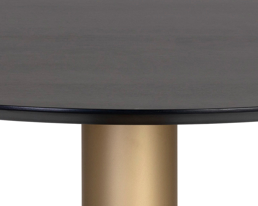 Sunpan - Artezia Monaco Dining Table - Gold - Grey Marble / Charcoal Grey - 48in - 105882 view 4