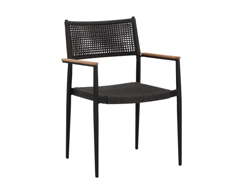 Sunpan - Nava Stackable Dining Armchair - Black (Set Of 2) - 111091 view 1