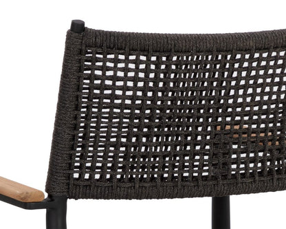 Sunpan - Nava Stackable Dining Armchair - Black (Set Of 2) - 111091 view 8