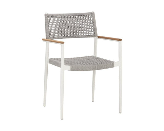 Sunpan - Nava Stackable Dining Armchair - White (Set Of 2) - 111090 view 1