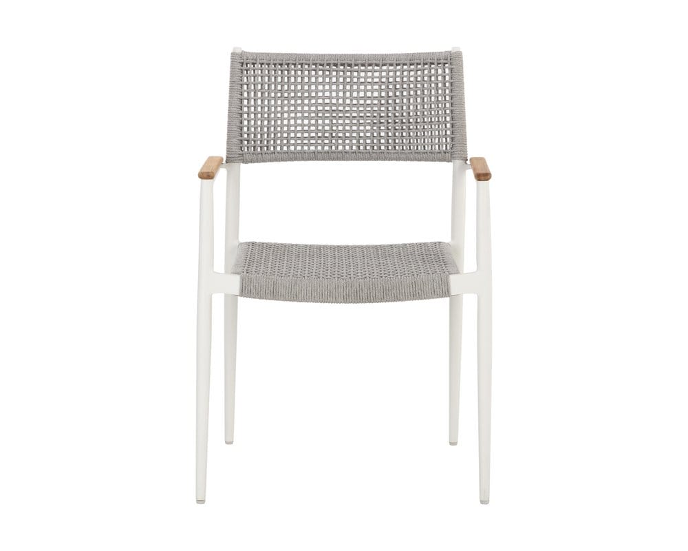 Sunpan - Nava Stackable Dining Armchair - White (Set Of 2) - 111090 view 2