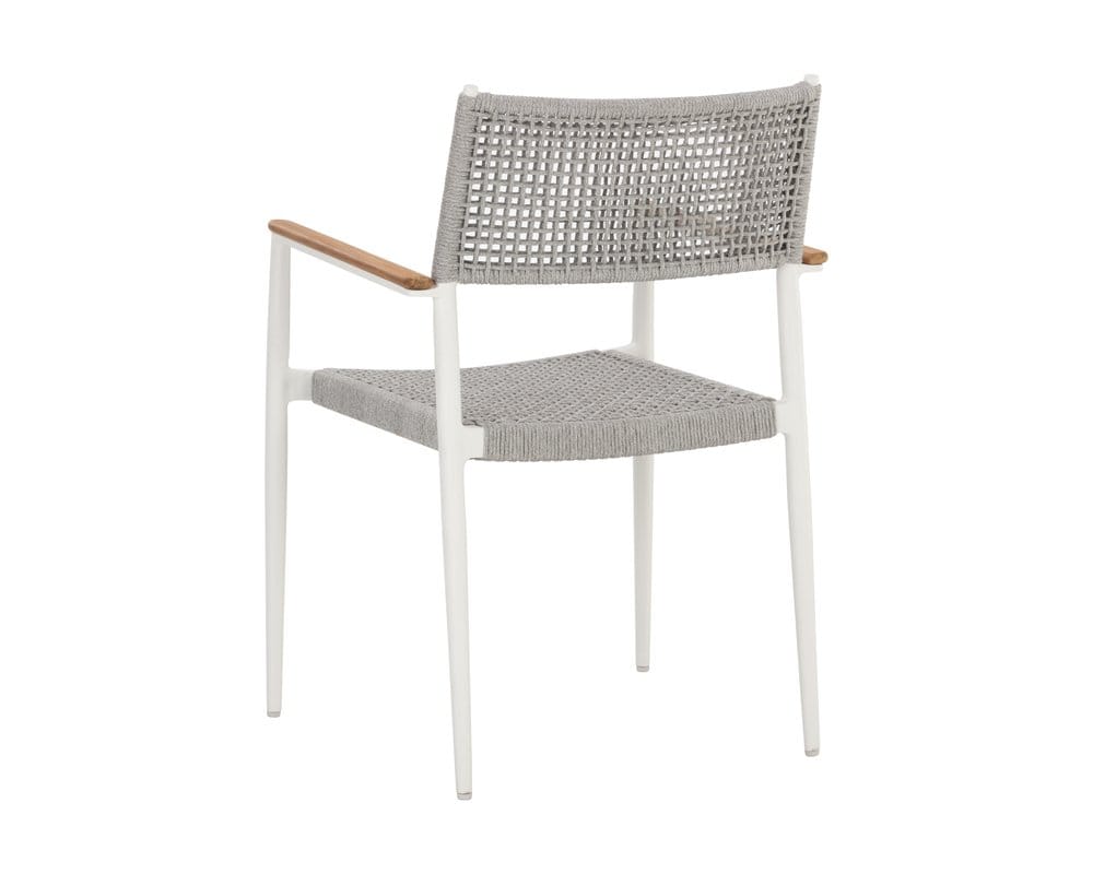 Sunpan - Nava Stackable Dining Armchair - White (Set Of 2) - 111090 view 4