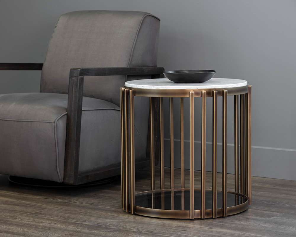 Sunpan - Irongate Naxos End Table - 107331 veiw 4