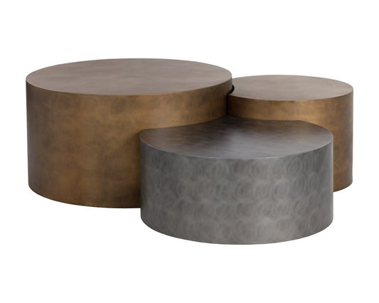 Sunpan - Neo Coffee Tables (Set Of 3) - Antique Brass - 108210 view 2