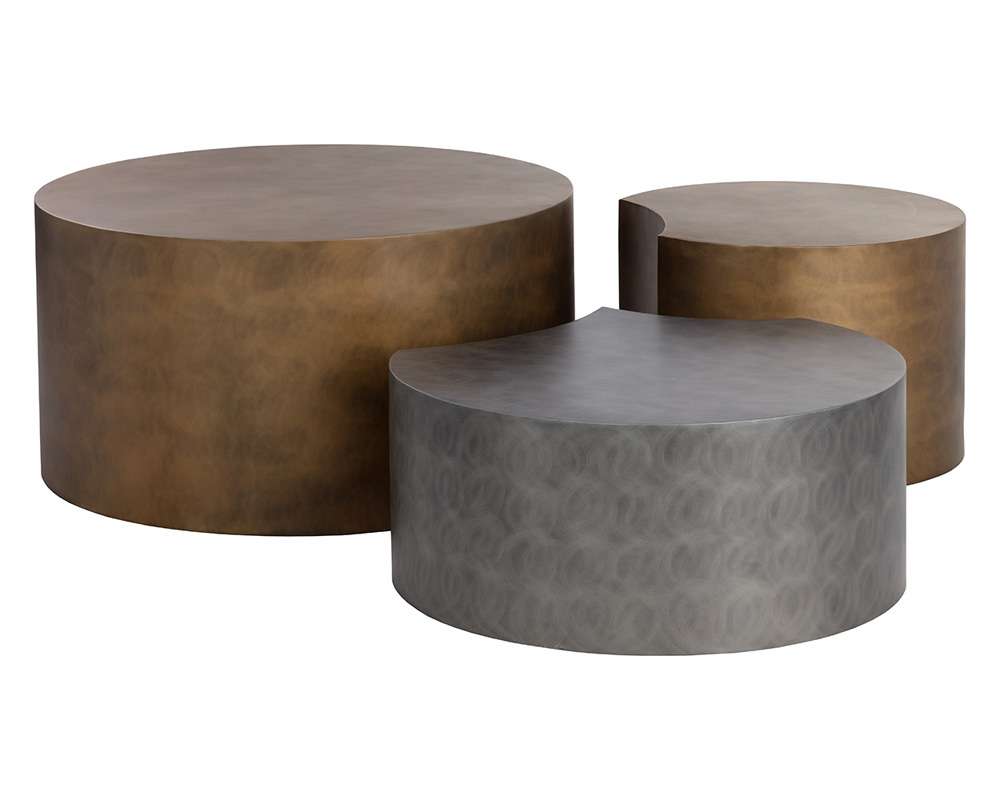 Sunpan - Neo Coffee Tables (Set Of 3) - Antique Brass - 108210 veiw 3