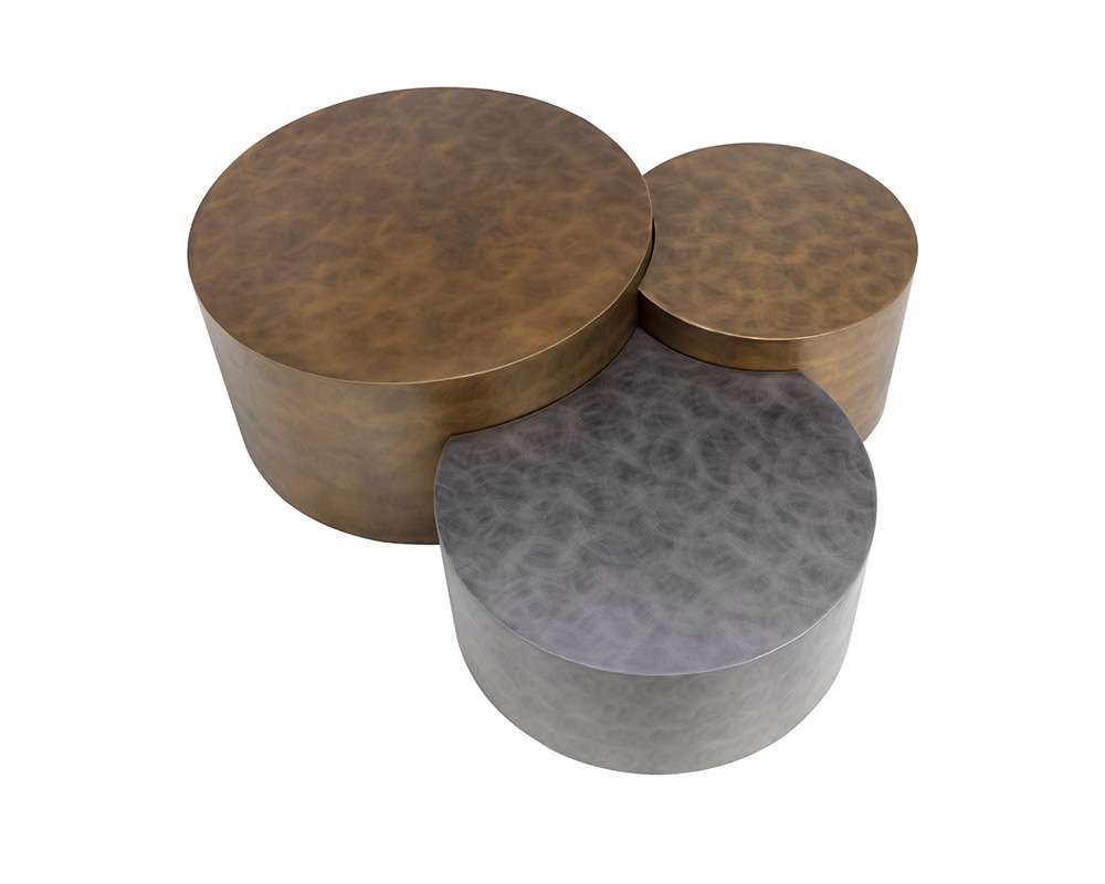 Sunpan - Neo Coffee Tables (Set Of 3) - Antique Brass - 108210 veiw 4
