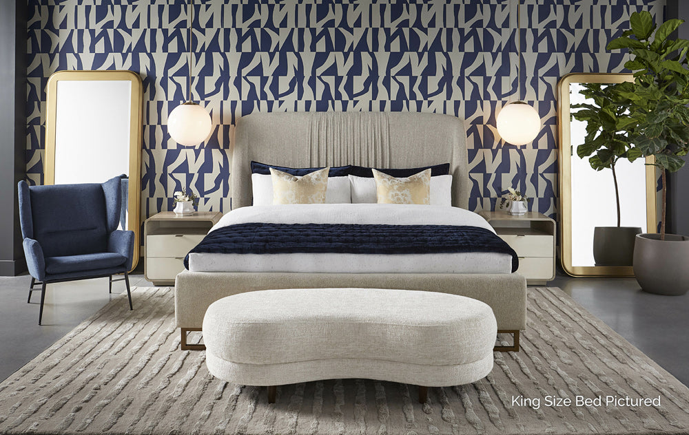 Sunpan - MIXT Nevin Bed Queen - Dove Cream - 108317 view 2