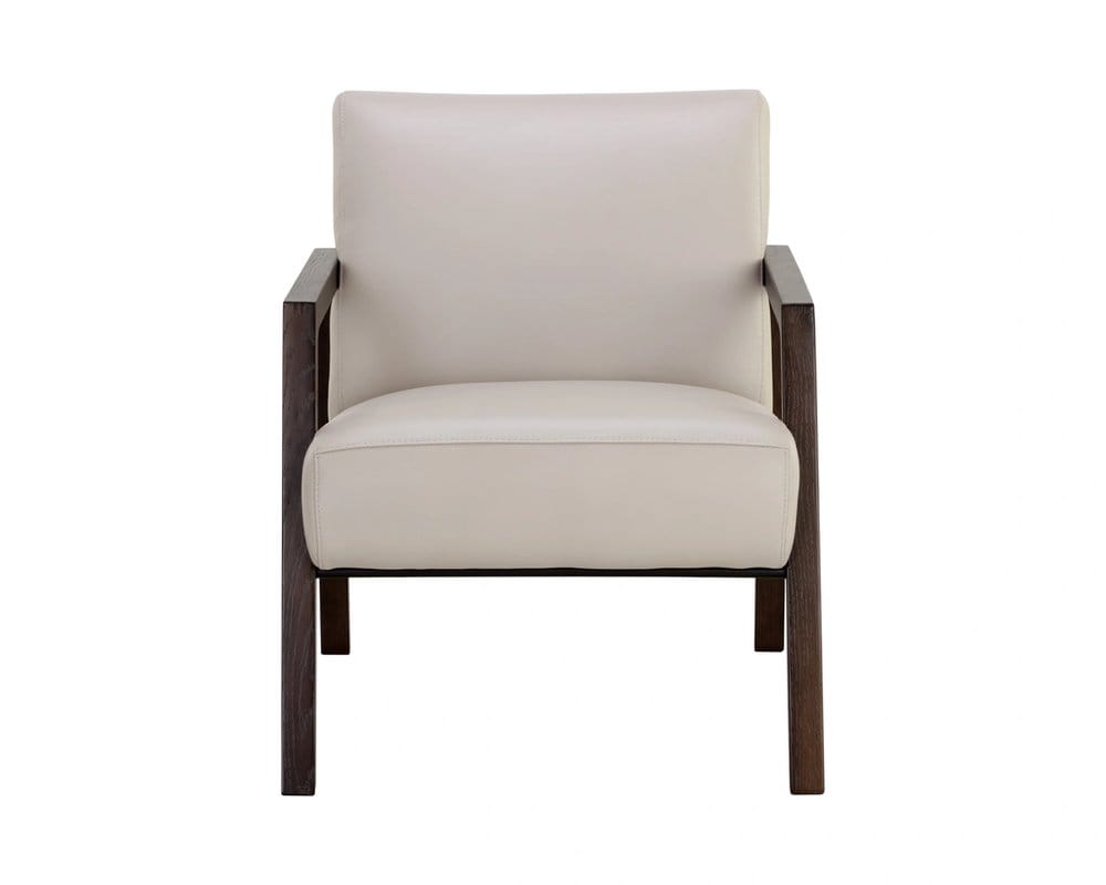 Sunpan - Neymar Lounge Chair - Linea Light Grey Leather - 107703_CLOSEOUT view 3