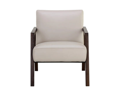 Sunpan - Neymar Lounge Chair - Linea Light Grey Leather - 107703_CLOSEOUT view 3