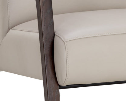 Sunpan - Neymar Lounge Chair - Linea Light Grey Leather - 107703_CLOSEOUT view 13