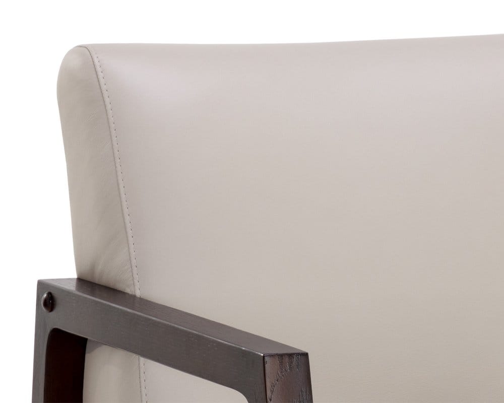 Sunpan - Neymar Lounge Chair - Linea Light Grey Leather - 107703_CLOSEOUT view 14