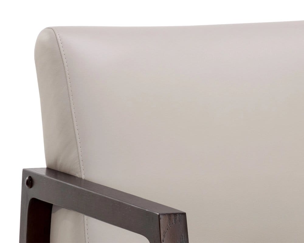 Sunpan - Neymar Lounge Chair - Linea Light Grey Leather - 107703_CLOSEOUT view 15