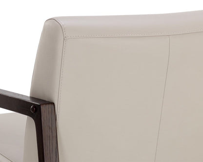 Sunpan - Neymar Lounge Chair - Linea Light Grey Leather - 107703_CLOSEOUT view 17