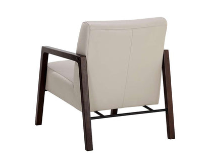 Sunpan - Neymar Lounge Chair - Linea Light Grey Leather - 107703 veiw 4