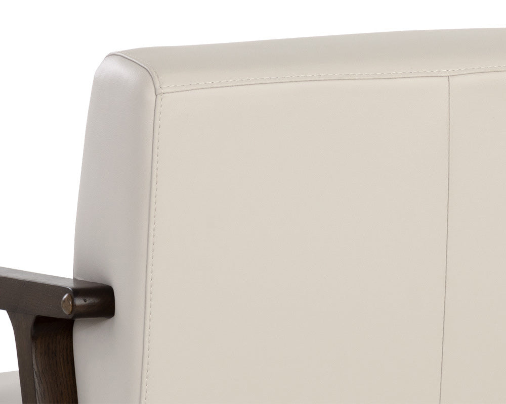 Sunpan - Neymar Lounge Chair - Linea Light Grey Leather - 107703 view 7