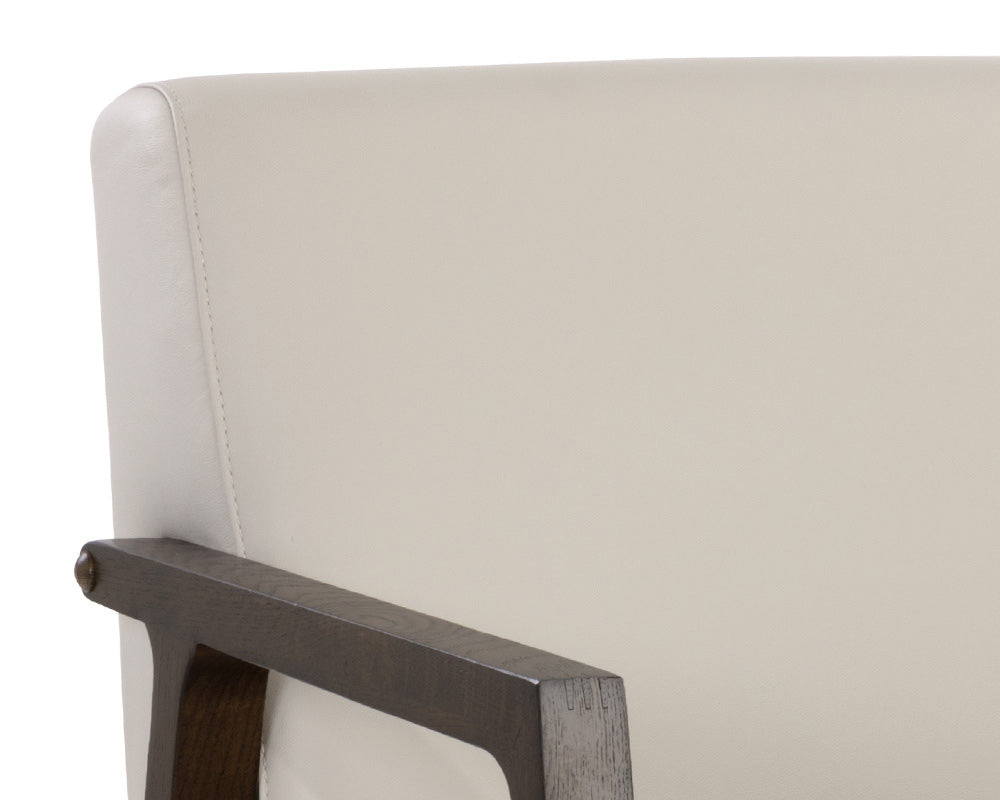 Sunpan - Neymar Lounge Chair - Linea Light Grey Leather - 107703 view 8