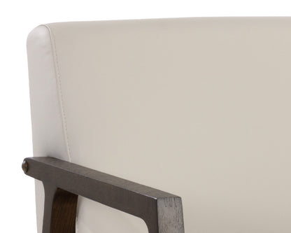 Sunpan - Neymar Lounge Chair - Linea Light Grey Leather - 107703 view 8