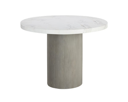 Sunpan - Nicolette Dining Table - Light Grey - Marble Look 40" - 110477_CLOSEOUT view 1