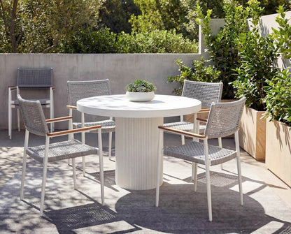 Sunpan - Nicolette Dining Table - White 40in - 109289 view 3
