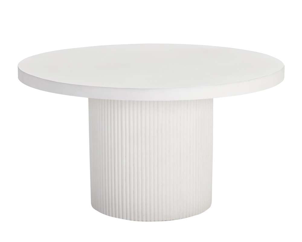 Sunpan - Nicolette Dining Table - White 55in - 109643 veiw 2