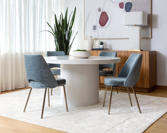 Sunpan - Nicolette Dining Table - White 55in - 109643 view 2