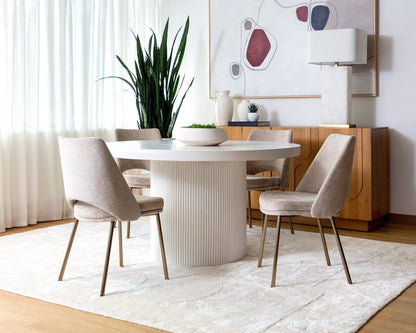 Sunpan - Nicolette Dining Table - White 55in - 109643 view 3