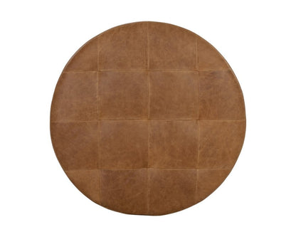 Sunpan - Nilda Ottoman - Camel Leather - 109015 view 3
