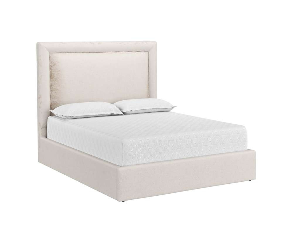 Sunpan - Nylah Bed - Queen - Bergen Taupe - 110391 veiw 1