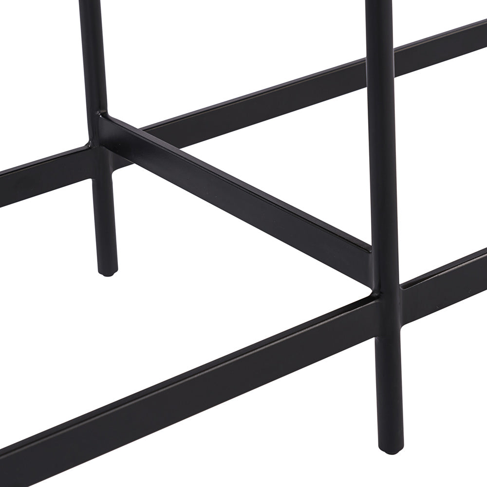 Sunpan - Omari Bench - Suede Light Tan Leather - 104916 view 4