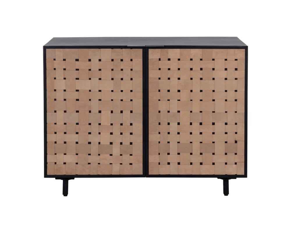 Sunpan - Omari Sideboard - Small - Suede Light Tan Leather - 110769 view 3